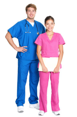 male and female nurse
